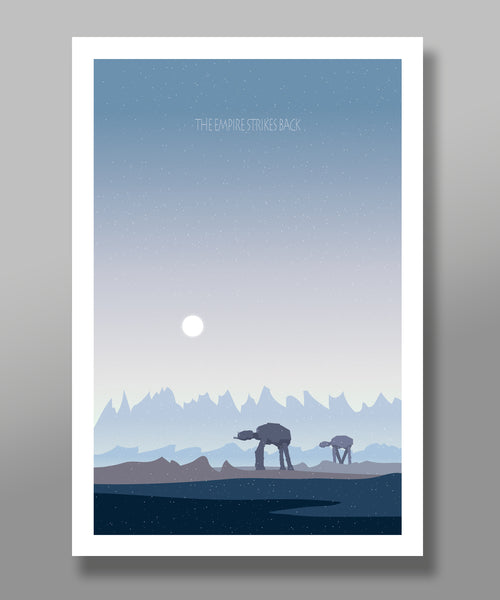 Star Wars Inspired - Minimalist Movie Poster Set - Complete Sunset Collection - Home Decor