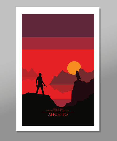 Force Inspired - Star Wars Inspired Minimalist Movie Poster Set - Complete Skyline Series - Home Decor