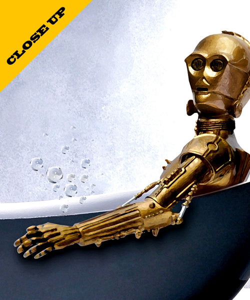 Star Wars Bathtub Droids Inspired Poster - Bubbles Edition - 13 x 19 16 x 24 OR 24 x 36 Inches -  Home Decor