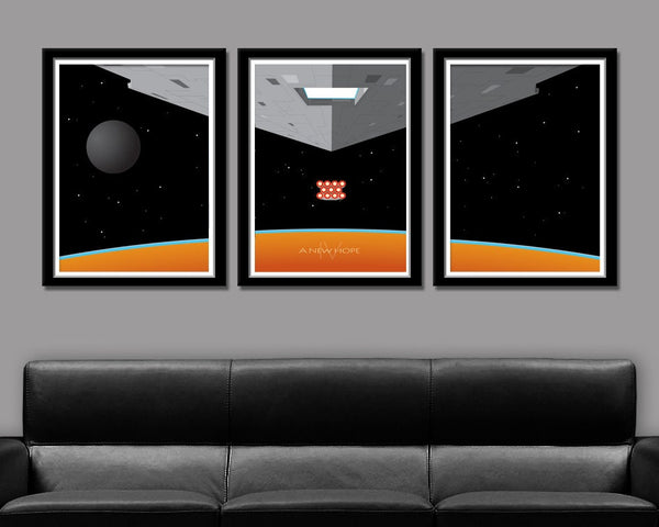 Star Wars Inspired - Episode 4 - Minimalist Movie Poster Set Edition One - Home Decor