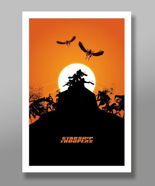Starship Troopers Movie Classic Bug Killer - Minimalist Movie Poster - Print 354 - Home Decor