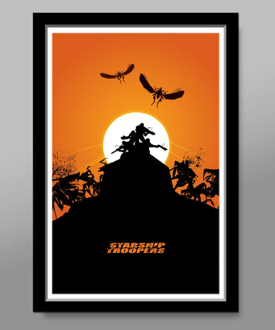 Starship Troopers Movie Classic Bug Killer - Minimalist Movie Poster - Print 354 - Home Decor