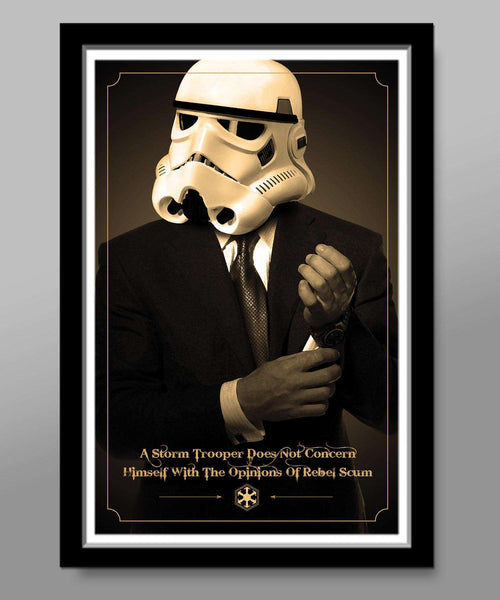 Classy Storm Trooper Propaganda/Motivation Retro Ad Poster  -  Print 429 - Home Decor