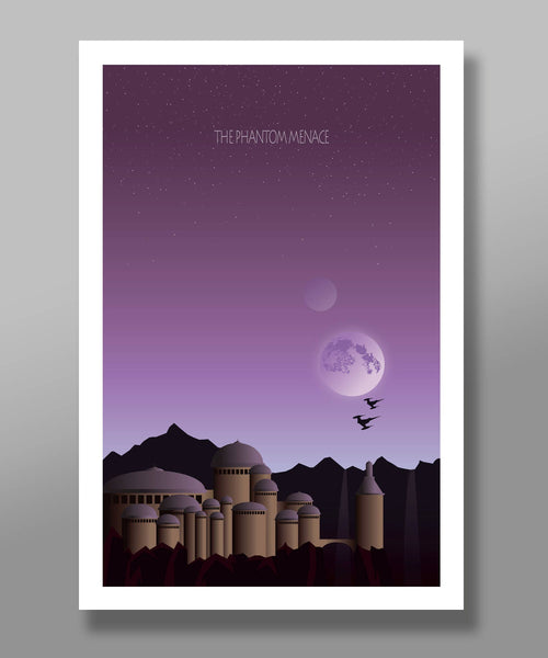 Star Wars Inspired - Minimalist Movie Poster Set - Complete Sunset Collection - Home Decor