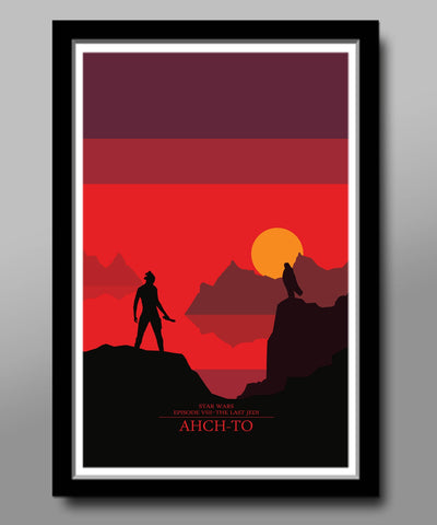 Star Wars Inspired - Episode 8 - Skyline Minimalist Poster Set - #8 of the Skyline Collection - Home Decor