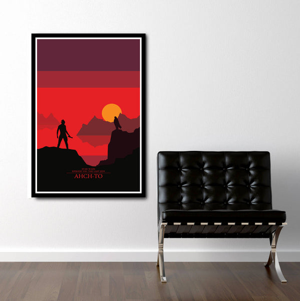 Star Wars Inspired - Episode 8 - Skyline Minimalist Poster Set - #8 of the Skyline Collection - Home Decor