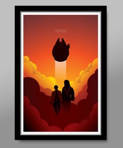 Force Inspired - Solo - Minimalist Sunset Collection - Print 476 - Home Decor