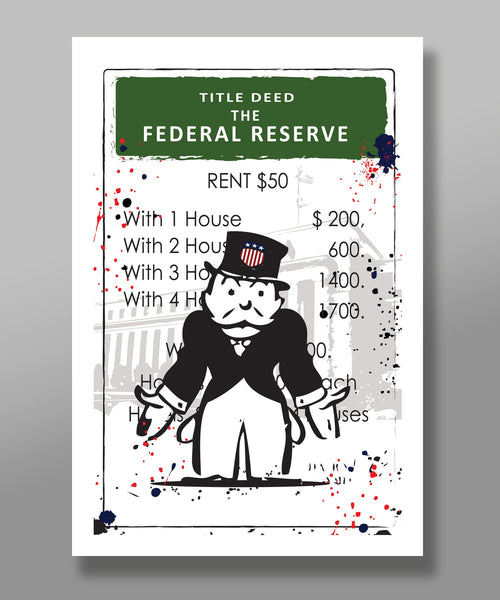 Monopoly Inspired Parody Poster - Title Deed Series - Print 377 - Home Decor