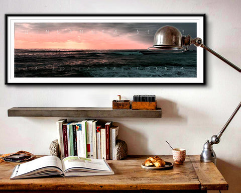 La Jolla San Diego Poster - Surf Posters - Windansea Beach - Print San Diego Fine Art - 12 x 36 Inches - Home Decor