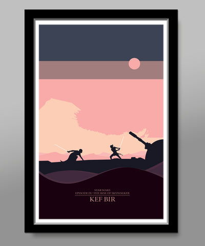 Force Inspired - The Rise of Skywalker - Star Wars Skyline Minimalist Poster Set - #9 of the Skyline Collection - Home Decor