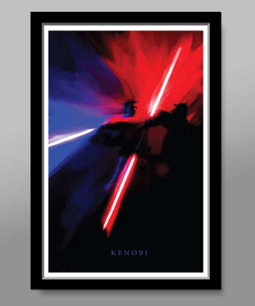 Jedi VS Sith Abstract Poster  - 13x19 16x24 or 24x36  - Print 262 Home Decor