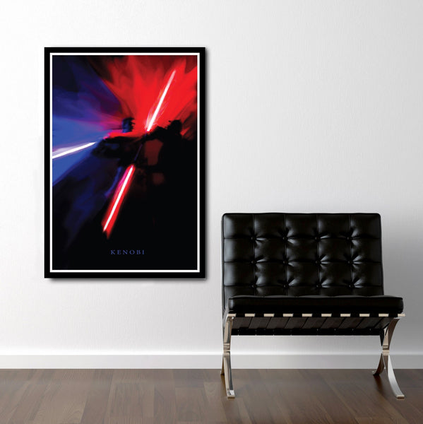 Jedi VS Sith Abstract Poster  - 13x19 16x24 or 24x36  - Print 262 Home Decor