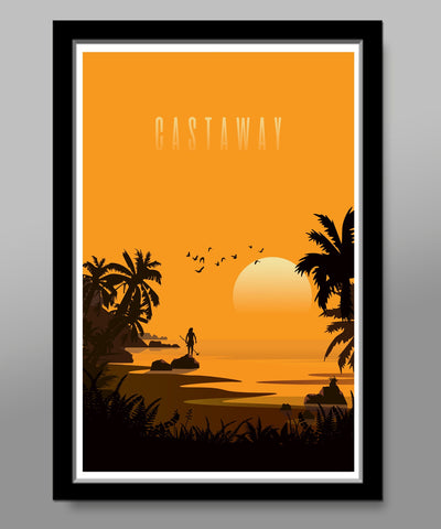 Castaway - Wilson Inspired Movie Poster - Poster 518 - Home Decor