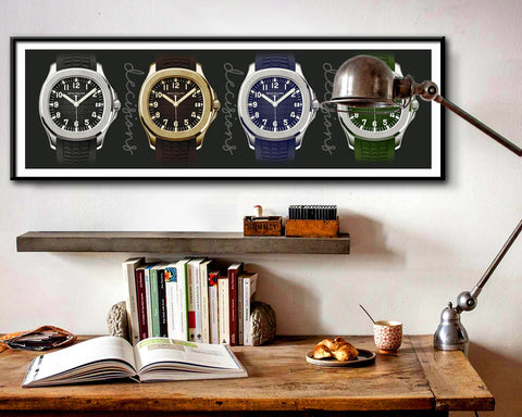 Patek Aquanaut Decisions - 12x36 Inches - Print 546 Home / Office Decor