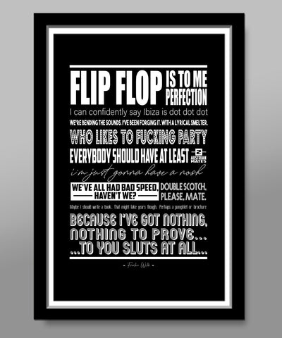 Its All Gone Pete Tong Movie Quotes Poster - Print 320 - Home Decor