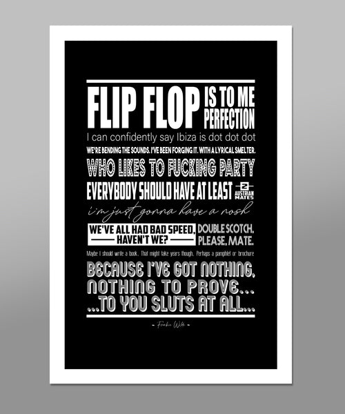 Its All Gone Pete Tong Movie Quotes Poster - Print 320 - Home Decor