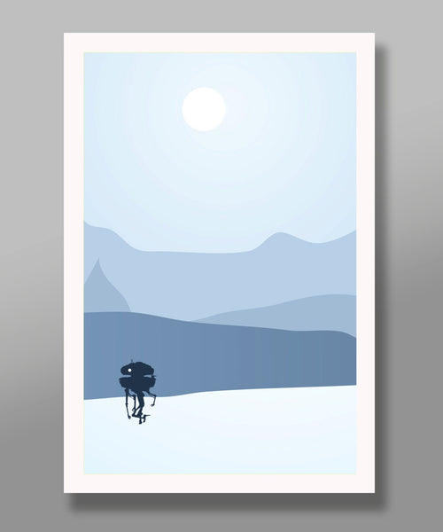 Star Wars Inspired - Hoth Tribute - Minimalist Movie Poster Set - Edition Two - Home Decor