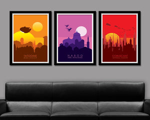 Star Wars Force Inspired Planets - Series 1 - Poster 154 - Home Decor, Movie Poster