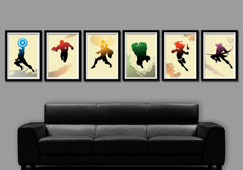 Avengers Minimalist Movie Poster Set - Delux Series - Home Decor