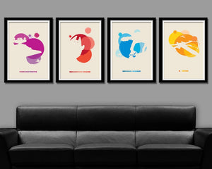 Star Wars Pop Art Minimalist Movie Poster Set - Planets Edition 181 - Home Decor