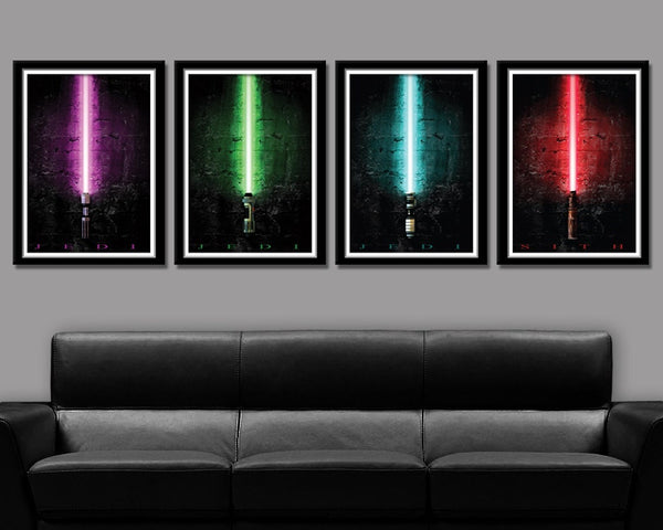 Star Wars Light Saber Inspired - Colors - (Print 237) - Home Decor