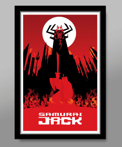 Samurai Jack Inspired - Minimalist Movie Poster - Print 234 - Home Decor