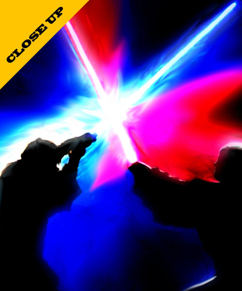 Force Inspired Movie Poster - Star Wars Light Side VS Dark Side Abstract Edition 1 - Print 262 - Home Decor