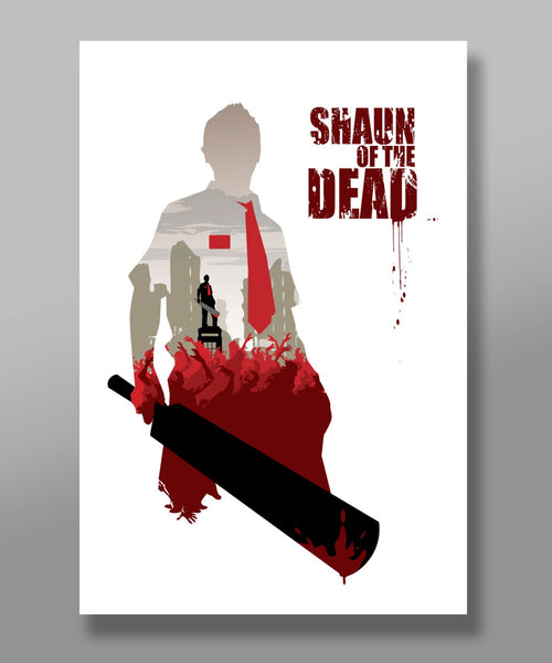 Shaun Of The Dead Minimalist Movie Poster - Poster 288 - Home Decor