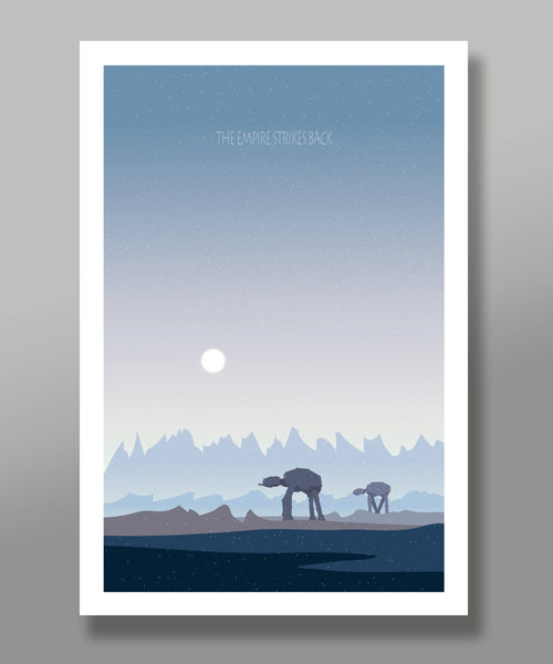 Force Inspired - Star Wars Sunset Minimalist Poster Set - Episodes 4,5, & 6 Sunset Collection - Print 237 - Home Decor