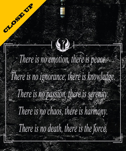 Jedi Code VS Sith Code Inspired Poster Set - Print 338 - Home Decor