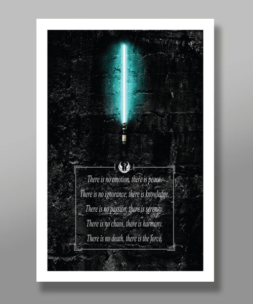 Jedi Code VS Sith Code Inspired Poster Set - Print 338 - Home Decor