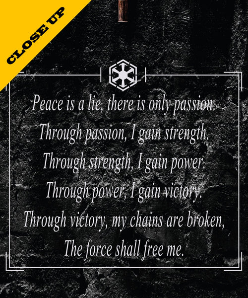 Jedi Code VS Sith Code Inspired Poster Set - Print 338 - Home Decor