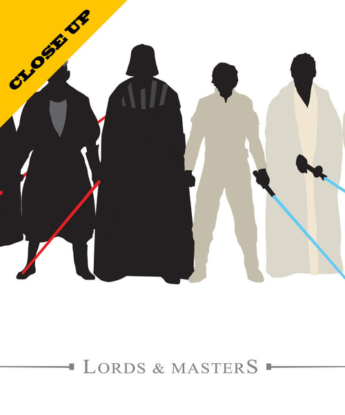 Jedi/Sith Inspired Lords & Masters - Minimalist Poster - Poster 160 - Home Decor