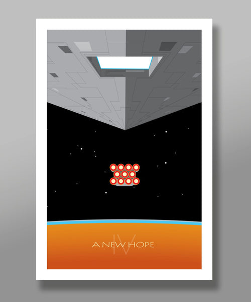 Star Wars Inspired - Episode 4 - Minimalist Movie Poster Set Edition One - Home Decor