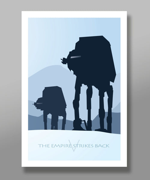 Star Wars Inspired - Hoth Tribute - Minimalist Movie Poster Set - Edition Two - Home Decor