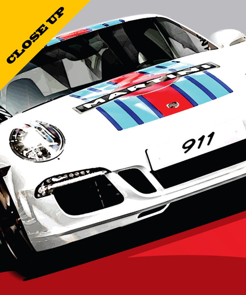 Porsche 911 Racing Tribute Poster - Print 347 - 12 X 36 Inches -  Home Decor